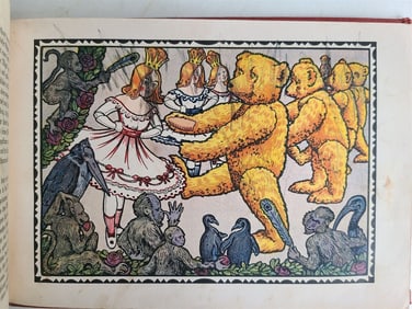 1924 CHILDREN'S BOOK ILLUSTRATED RARE antique by Dora Barnas HANSEN'S ADVENTURE