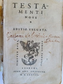 1578 BIBLE ILLUSTRATED in LATIN antique NEW TESTAMENT TESTAMENTI NOVI scarce 16c