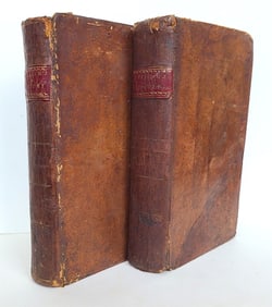 1809 NATURAL & CIVIL HISTORY of VERMONT by SAMUEL WILLIAMS antique 2 VOLUMES