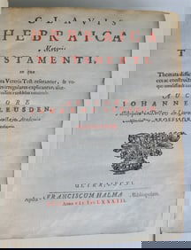 1783 HEBREW in BIBLE TREATISE CLAVIS HEBRAICA antique VELLUM Judaica