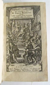 1668 SUETONIUS TWELVE CEAESARS antique VELLUM BINDING