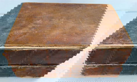 1619 ARISTOTLE OPERA OMNIA 2 MASSIVE FOLIOS antique GREEK & LATIN
