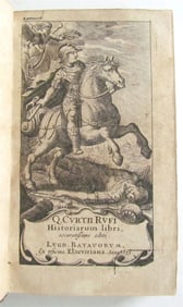 1633 HISTORY by Curtius Rufus Quintus antique ELZEVIER Historiarum libri w/ MAP