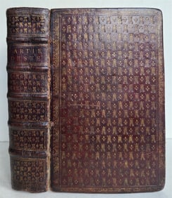 1671 BREVIARY PSALMS w/ AMAZING FRENCH BINDING antique 17th CENTURY illustrated