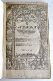 1530 Pomponius Mela De Orbis Situ Libri Tres ANTIQUE in LATIN folio GEOGRAPHY
