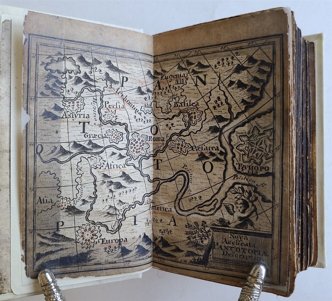 1746 JOHANN HUBNERS GEOGRAPHIE antique VELLUM BOUND 1086 pages MAP & slip case: JOHANN HUBNERS. Kurtze Fragen Aus der Neuen und Alten Geographie :. Bis auf gegenwrtige Zeit. (Johann Hubner's Short Questions from New and Old Geography : carefully continued up to the present time).