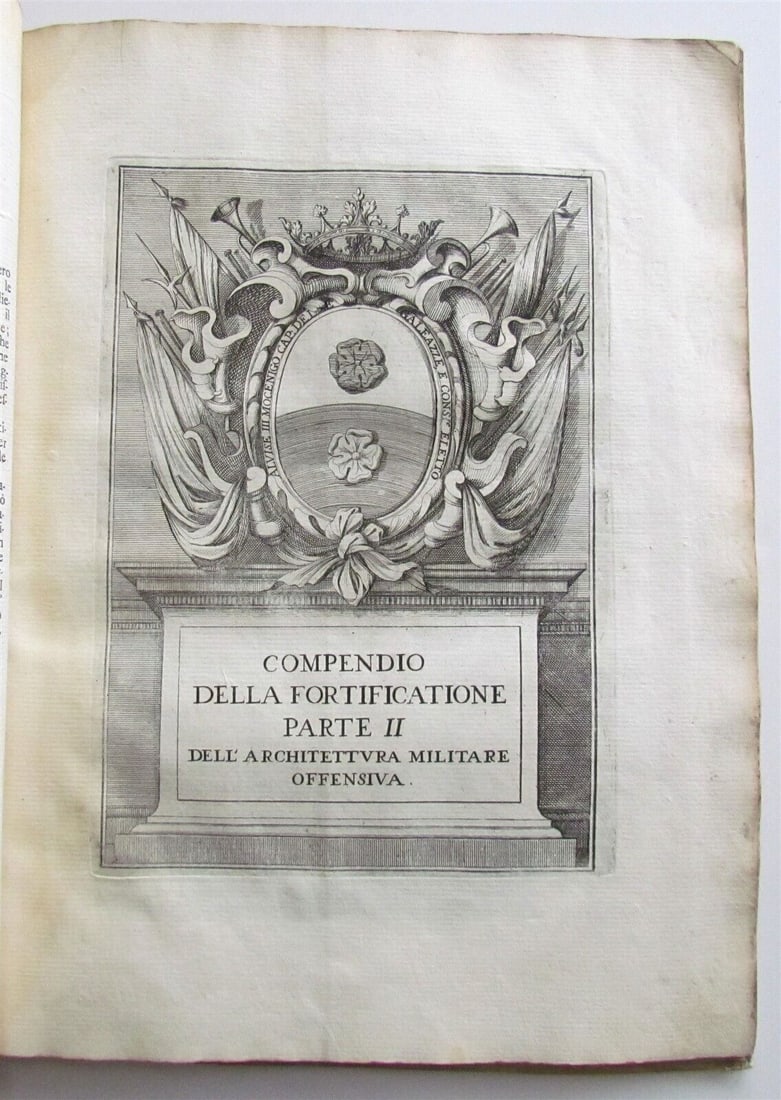 1694 MILITARY ARCHITECTURE ILLUSTRATED antique in ITALIAN VELLUM BOUND (1 of 12)