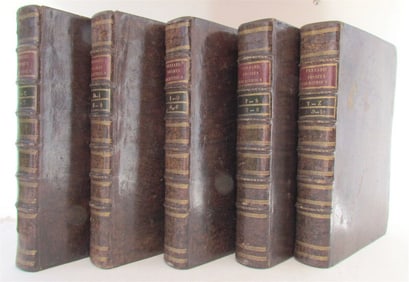 1795 5 FOLIO VOLUMES PROMTA BIBLIOTHECA by LUCII FERRARIS in LATIN antique