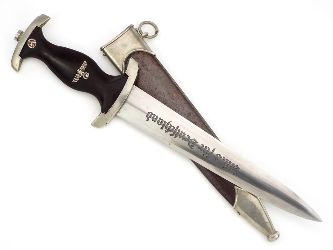 FINE German WWII SA Dagger by RARE MAKER F.HERDER A.S. SOLINGEN (1 of 14)