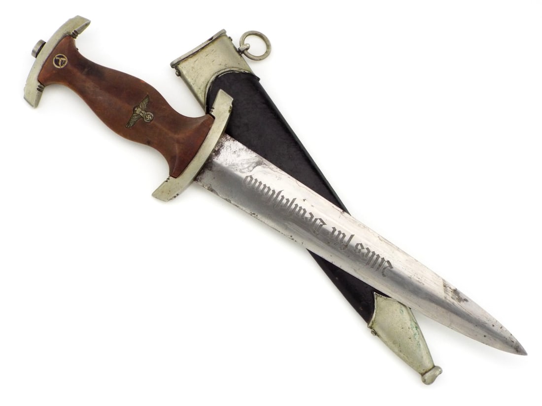 Early German WWII SA Dagger by ULTRA RARE MAKER F. Von BROSY STEINBERG SOLINGEN (1 of 14)