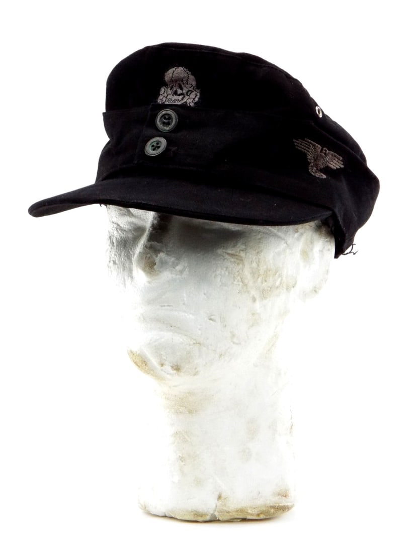 German POST WWII Waffen-SS Panzer Cap: German POST WWII Waffen-SS Panzer Cap