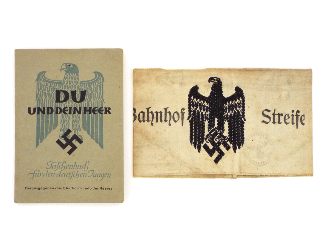 GermanWWII ARMY  Recruiting Personnel’s Armband and HJ Booklet (1 of 10)