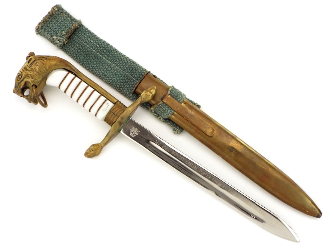 Iranian Dagger with Presentation To US Special Forces Officer JOHN MINOSSE Tehran 1970 (1 of 17)
