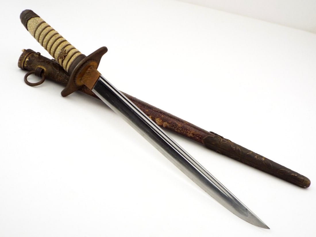 Imperial Japanese WWII Navy DELUXE Model 1883 Officers Dirk Naval Dagger (1 of 18)