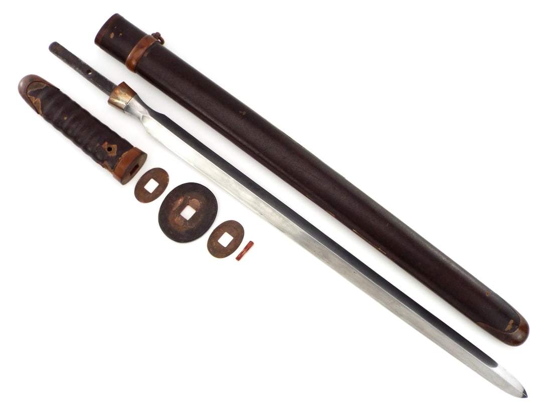 Very Rare Japanese 16th Century Samurai Omi Yari Wakizashi Auction