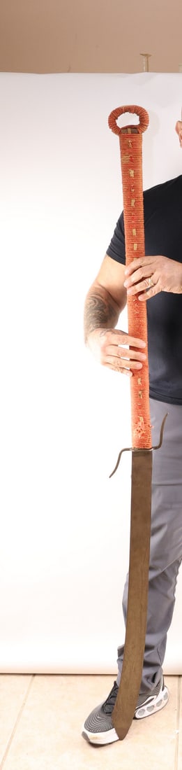 Massive and RARE Chinese Boxer Rebellion Warrior's Fighting Long Hafted DAO Sword (1 of 14)