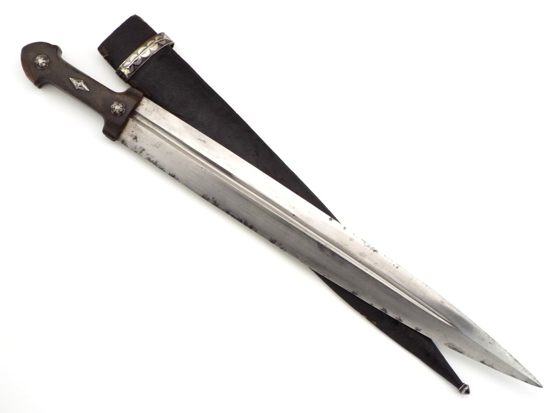 Antique Imperial Russian Caucasian Kinjal Sword Dagger (1 of 17)