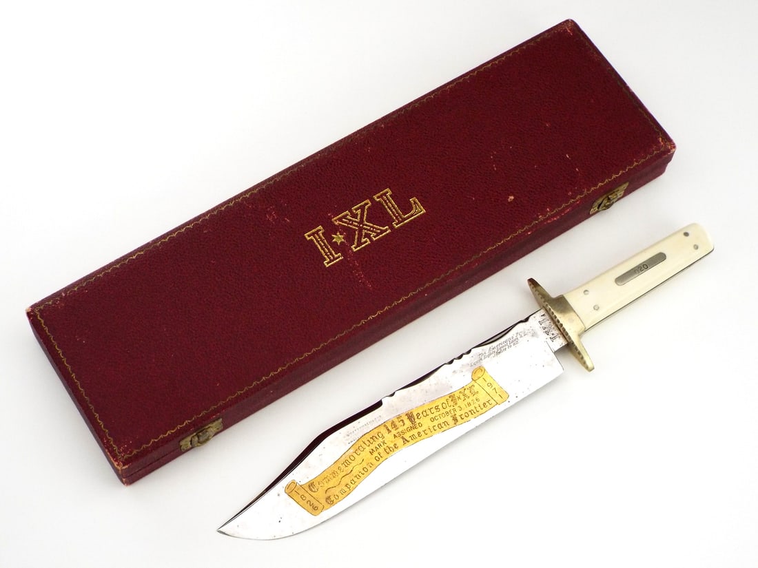 High Quality G. Wostenholm & Sun Bowie Commemorative Knife in the original box. (1 of 14)