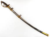 TOMES, SON & MELVAIN PRESENTATION SWORD WITH ETCHED BLADE AND SCABBARD OF LT. COL. S.M. FULLER, 4th