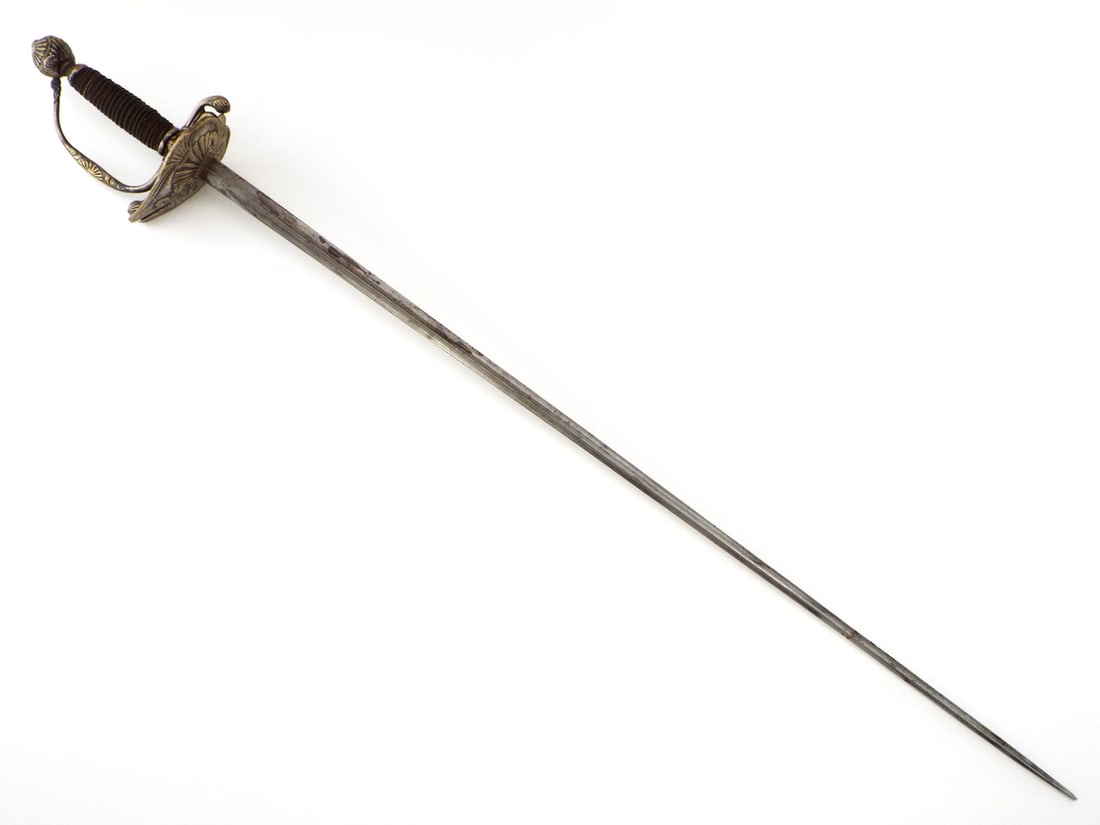 Antique 18th C. Revolutionary War American or English Officer Rapier Sword. (1 of 14)