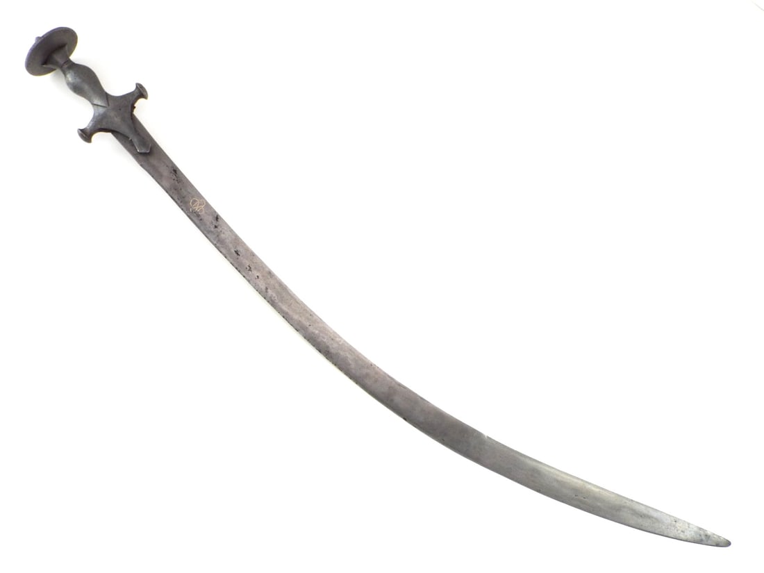 Antique Islamic Mughal Indian Warrior's Shamshir Tulwar Sword Maker Marked. (1 of 12)