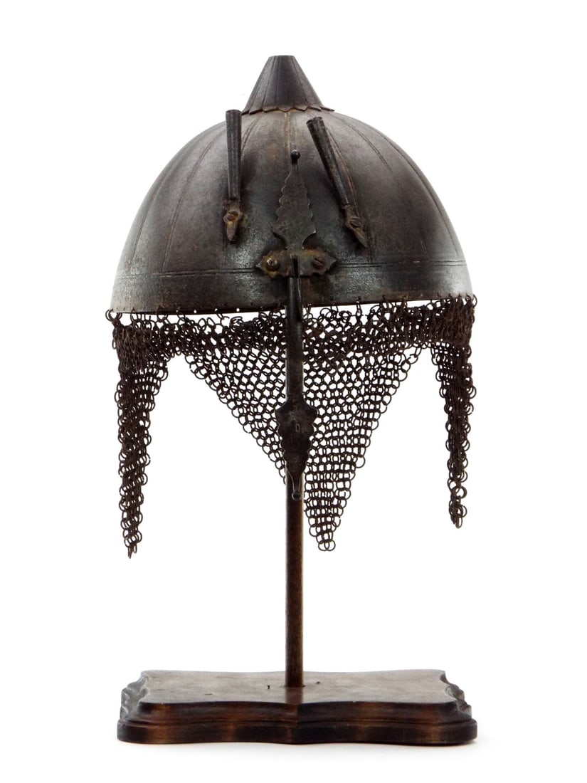Indo Persian Islamic India Kulah Khud Warrior Steel Helmet (1 of 16)