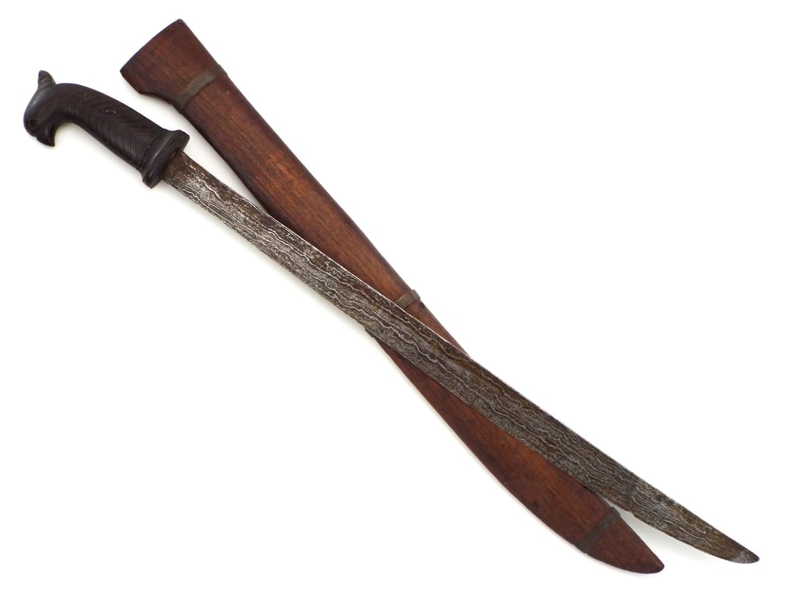 Antique Indonesian Island Java Short Sword. Nicely Carved (1 of 8)
