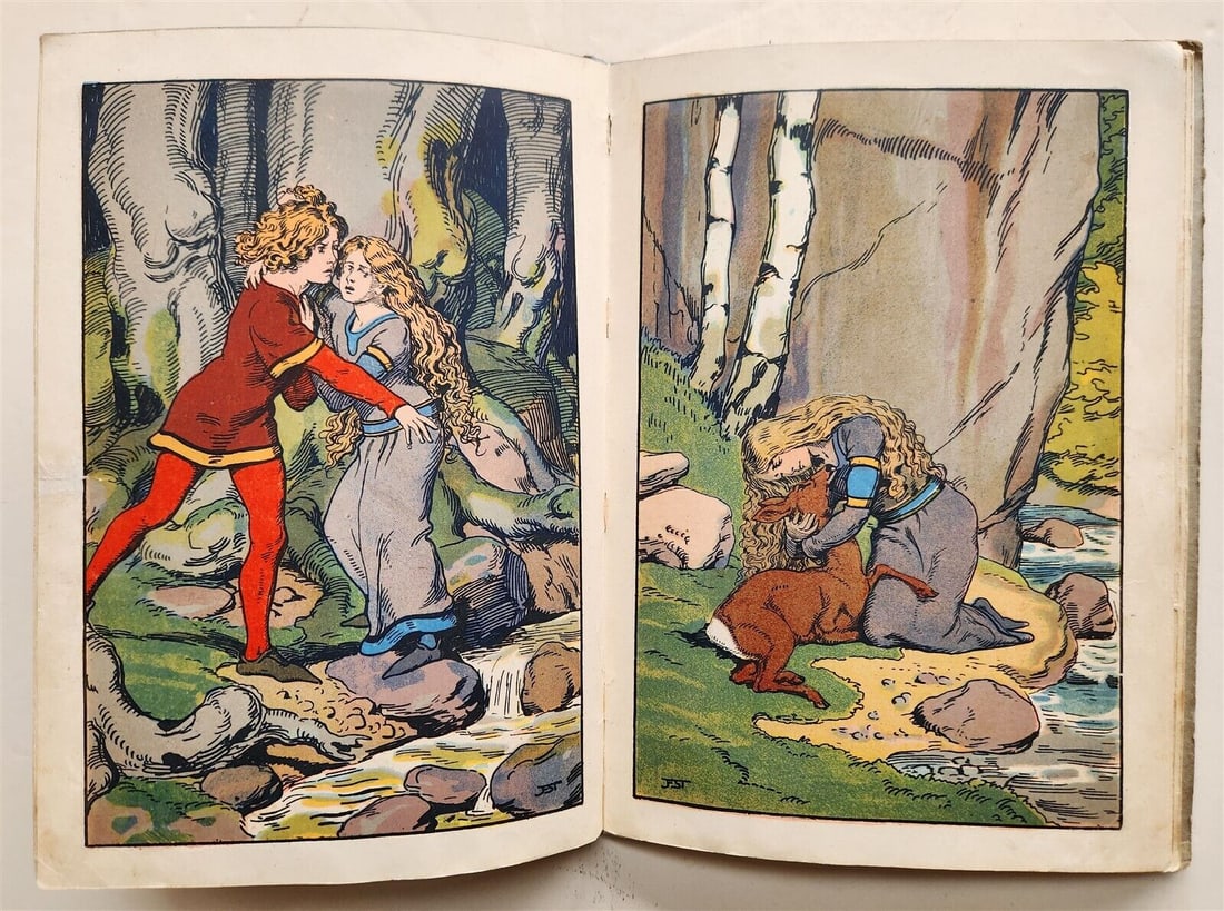 1890s BROTHERS GRIMM CHILDREN BOOK in GERMAN antique ILLUSTRATED (1 of 20)