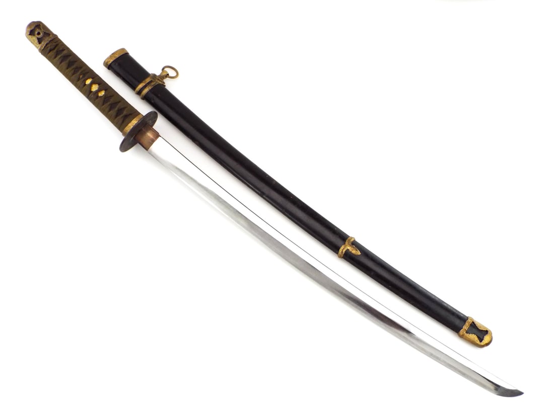 WWII Japanese Navy Officer  Kai-Gunto Katana Naval Sword (1 of 14)