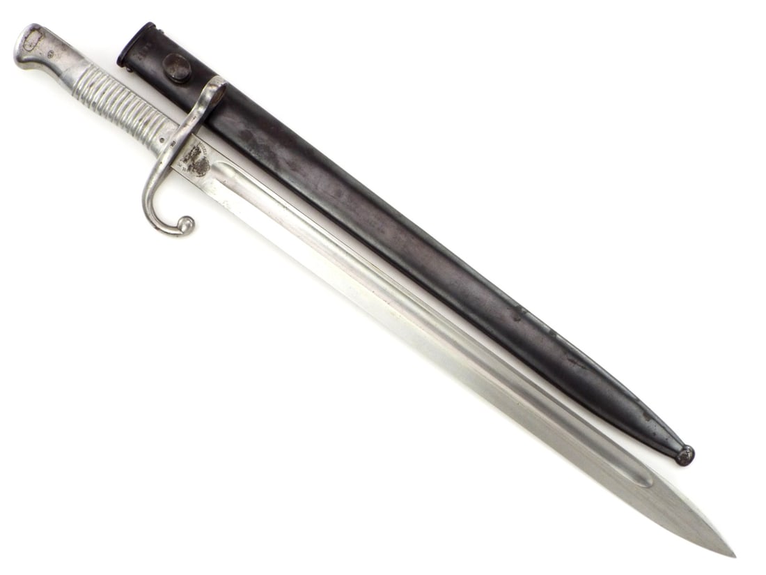 German Made Argentine Mauser Model 1891 Bayonet with Aluminum Grips (1 of 17)