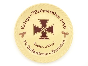 German WWII Commemorative Plate of 79th Wehrmacht Infantry Division