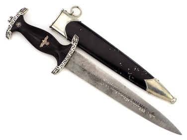 German Presentation PARTS Officer's SS Dagger with Damascus Blade