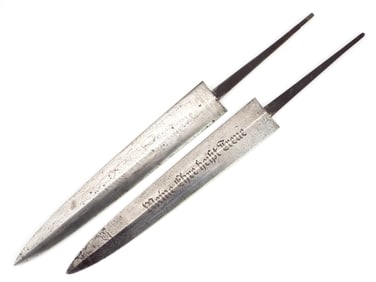 2 German WWII SS Blades for Daggers