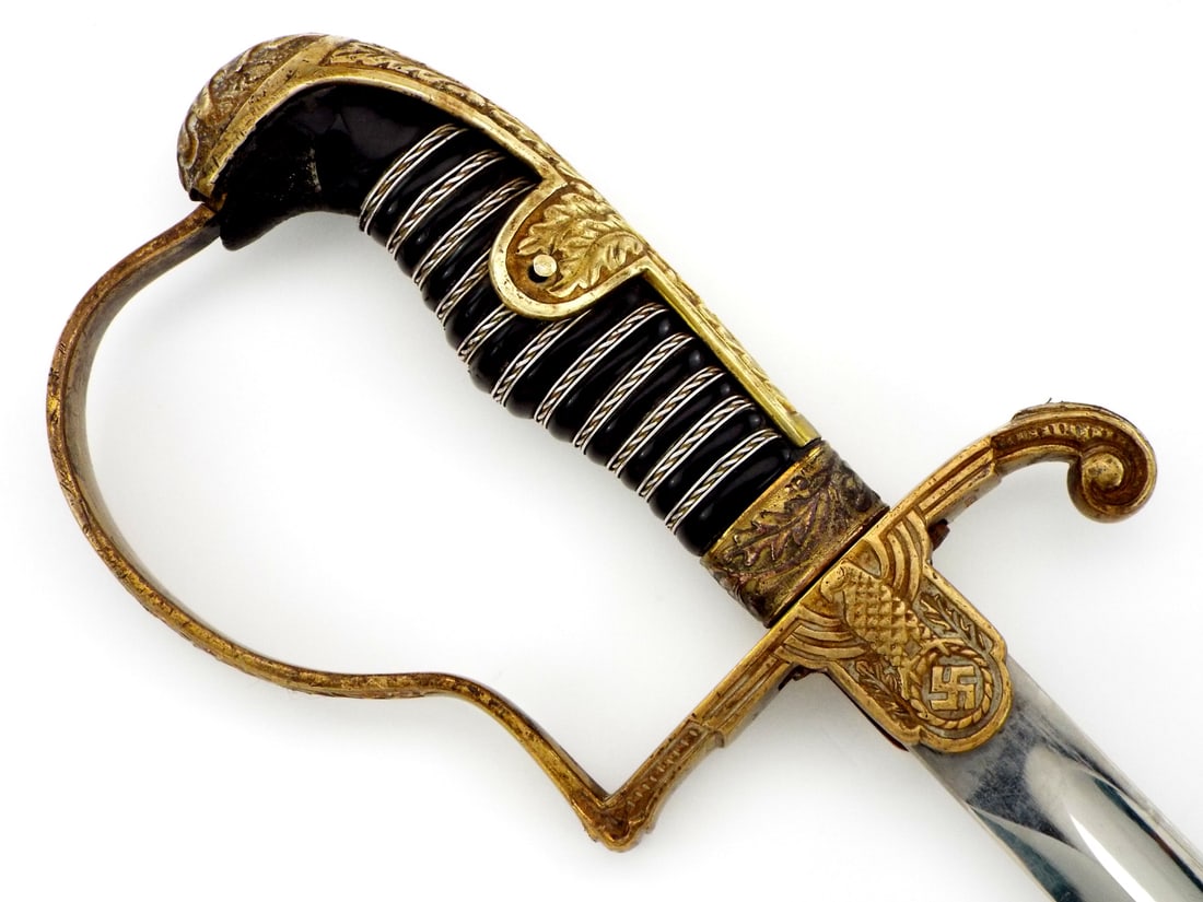 Nice German WWII Officers Sword by  Carl Eickhorn, NO Scabbard (1 of 12)