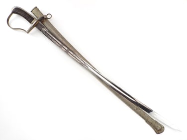German WWI Infantry Officers Sword Triple Engraved Blade by WKC SOLINGEN