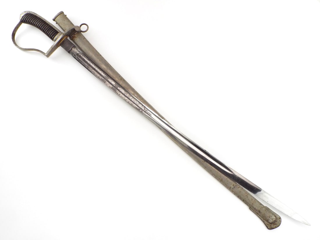 German WWI Infantry Officers Sword Triple Engraved Blade by WKC SOLINGEN (1 of 20)