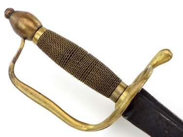 Interesting British Pattern 1796 Officers Spadroon Sword With Curved Blade .The George C. Neumann