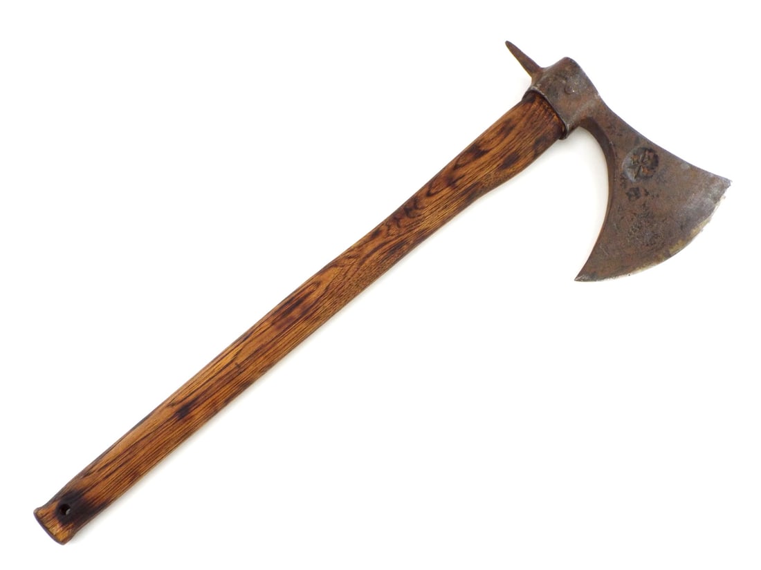 Very GOOD Napoleonic Wars era French Naval Boarding Battle Navy Axe (1 of 17)