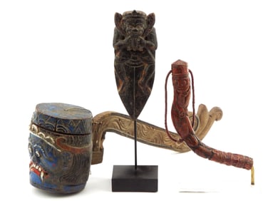 3 Indonesian Shaman Amulets
