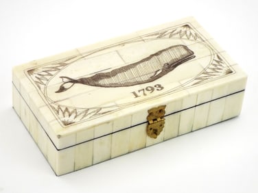 Naval Scrimshaw Box