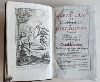 1694 GREAT LAW of CONSIDERATION antique in ENGLISH