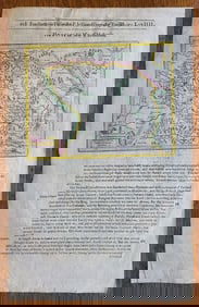 1607 MAP OF MOSCOVIA RUSSIA ANTIQUE from Mercator-Hondius Atlas HAND COLORED