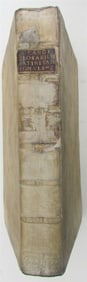 1736 BLIND STAMPED VELLUM BINDING MASSIVE FOLIO Glossarium ad Scriptores ANTIQUE