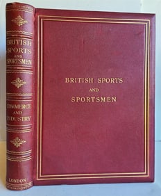 BRITISH SPORTS & SPORTSMEN antique COMMERCE & INDUSTRY ILLUSTRATED MASSIVE FOLIO