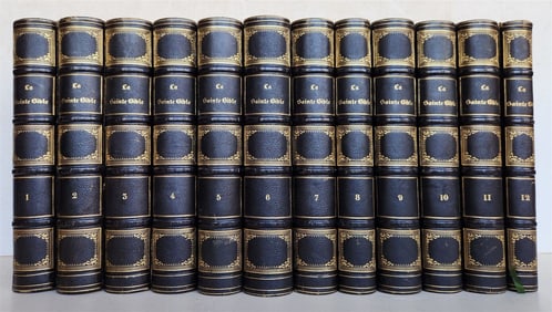 1789 BIBLE in FRENCH ILLUSTRATED w/ 300 PLATES 12 VOLUMES SET antique