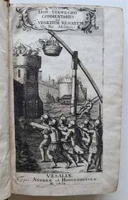 1670 TREATISE ON ROMAN WARFARE & MILITARY PRINCIPLES antique ILLUSTRATED