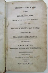 1814 WORKS of REV. CHARLES BUCK AMERICANA HARTFORD CT ANTIQUE