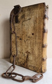 1511 RARE CHAINED post-incunabula FOLIO by ANTONINUS FLORENTINUS antique PIGSKIN