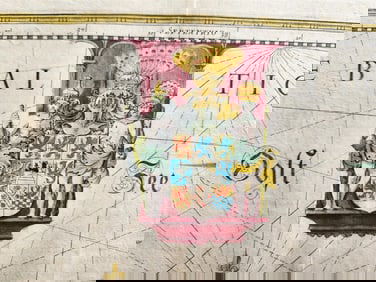 1640 MAP of POLAND POMERANIA by WILLEM BLAEU antique AUTHENTIC hand colored