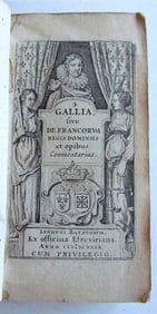 1629 HISTORY OF FRANCE ELZEVIER antique Gallia sive de Francorum Regis Dominiis
